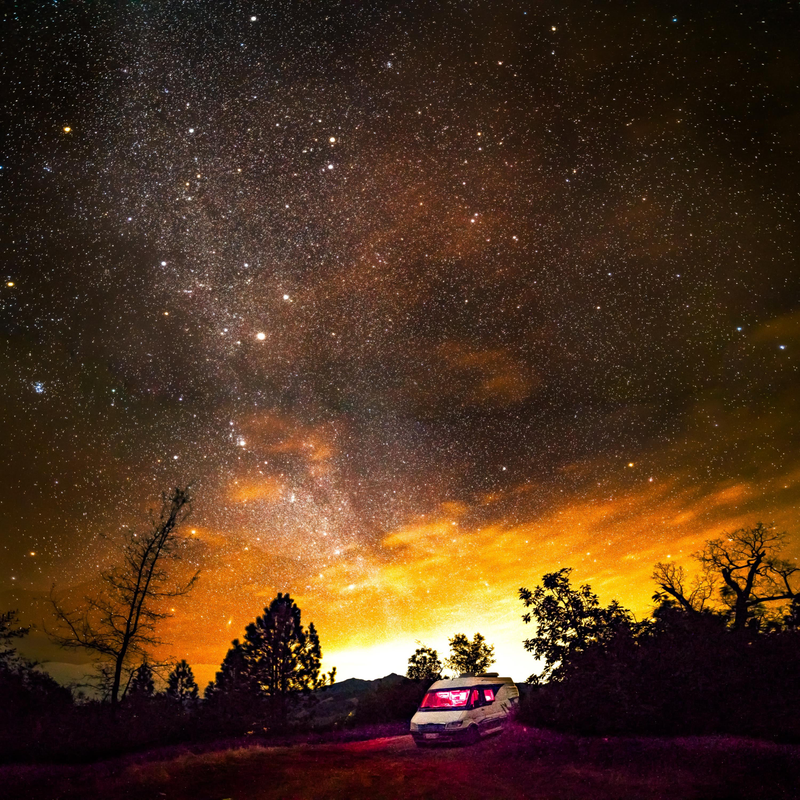 14mm, 25 second exposure, f/2.8, ISO 6400, multi-image panorama with lots of post processing